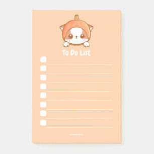 Pumpki Mochi Customisable to do list Post-it Notes