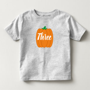Pumpkin 3rd Birthday Toddler T-shirt