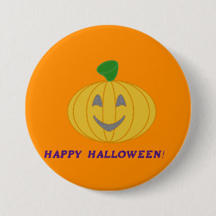 Pumpkin 7.5 Cm Round Badge