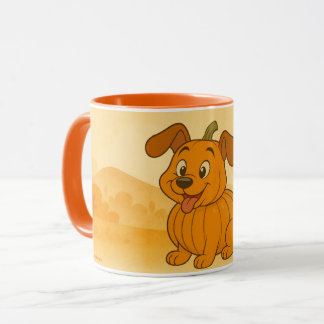 Pumpkin and a dog mug