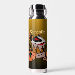 Pumpkin and Brewed-Eye Vibes to Perfection Coffee Water Bottle