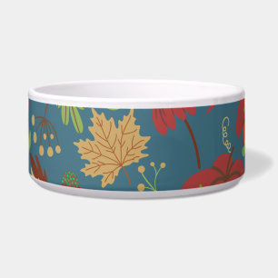 Pumpkin and carrot  seamless pattern red and blue