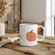 pumpkin and flowers in autumn