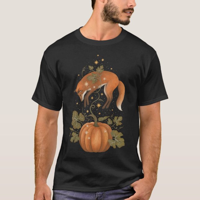 Pumpkin And Fox T-Shirt (Front)