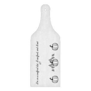 Pumpkin and funny seafood quote cutting board