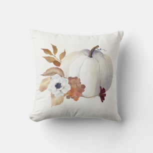 Pumpkin and Magnolia Fall Colours Cushion