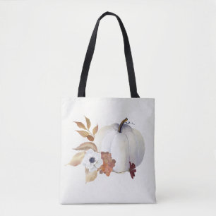 Pumpkin and Magnolia Fall Colours Tote Bag