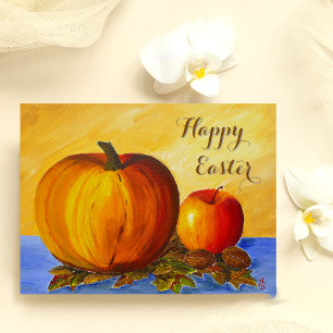 Pumpkin and Nuts Postcard