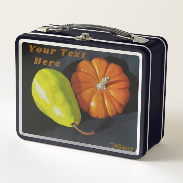 Pumpkin and Pear Lunch Box (Front)