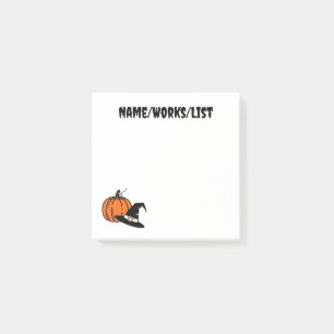 Pumpkin and Pilgrim Hat Fall Post-it Notes