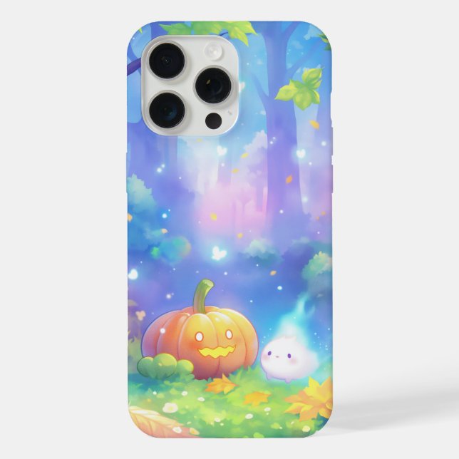 Pumpkin and Playful Spirits iPhone Case (Back)