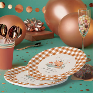 Pumpkin and Spice and Everything Nice Baby Shower  Paper Plate