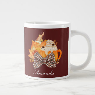 Pumpkin and Spice Gnome Large Coffee Mug