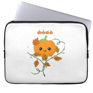 Pumpkin and Vines Sticker Laptop Sleeve