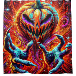 Pumpkin Art Shower Curtain