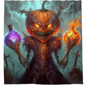Pumpkin Art Shower Curtain