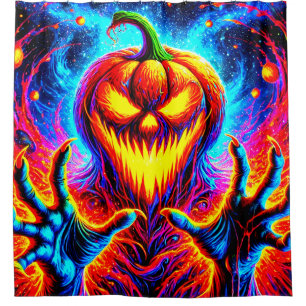 Pumpkin Art Shower Curtain