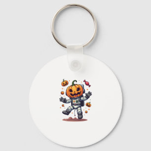 Pumpkin Astronaut � Spooky Space Explorer Shirt Key Ring