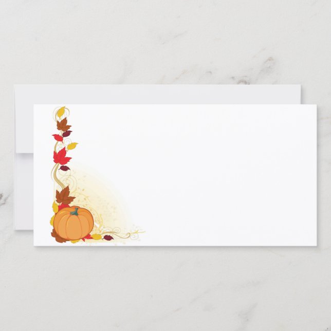 Pumpkin Autumn Border (Front)
