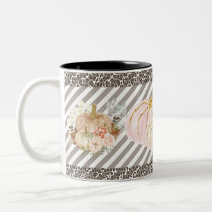 Pumpkin Autumn Leopard Mug