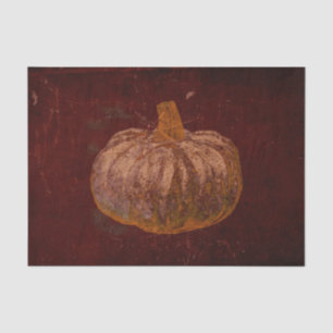 Pumpkin Autumn Vintage Orange Burgundy Texture Tissue Paper
