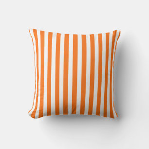 Pumpkin Autumnal Stripes Cushion