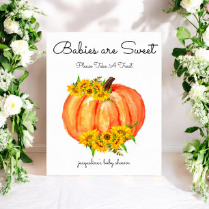 Pumpkin Babies are Sweet Baby Shower Poster