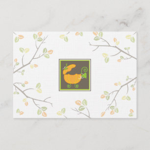 Pumpkin Baby Carriage RSVP Card