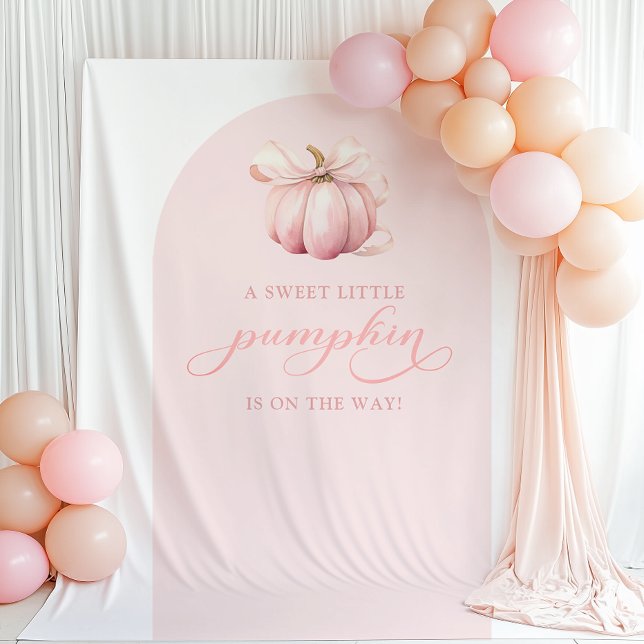 Pumpkin Baby Shower Arch Backdrop Tapestry (Creator Uploaded)
