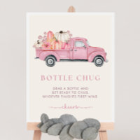 Pumpkin Baby Shower Bottle Chug Game Sign