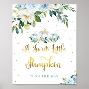 Pumpkin Baby Shower Boy Fall Pumpkin Party Sign
