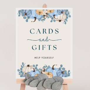 Pumpkin Baby Shower Cards & Gifts Sign