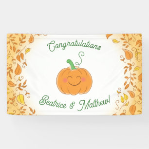 Pumpkin Baby Shower Cute Fall Banner