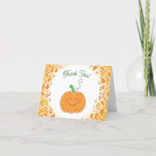 Pumpkin Baby Shower Cute Fall Thank You