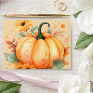 Pumpkin Baby Shower Envelope