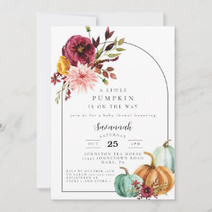 Pumpkin Baby Shower Fall Baby Shower Invitation