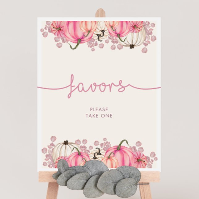 Pumpkin Baby Shower Favours Sign (Creator Uploaded)