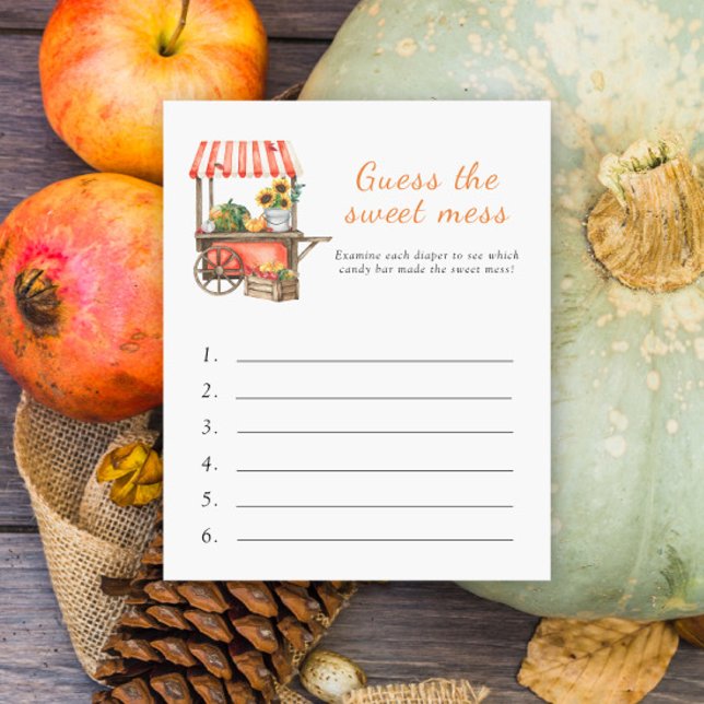 Pumpkin baby shower - Guess the Sweet Mess  (Creator Uploaded)