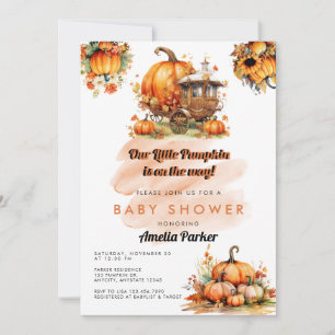 Pumpkin Baby Shower invitation