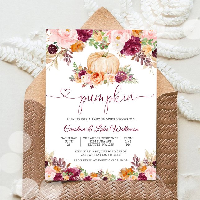 Pumpkin Baby Shower Invitation (Creator Uploaded)