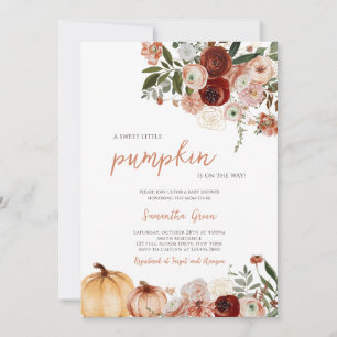 Pumpkin Baby Shower Invitation