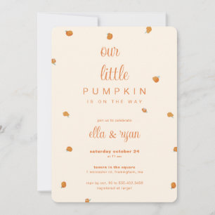 Pumpkin: Baby Shower Invite