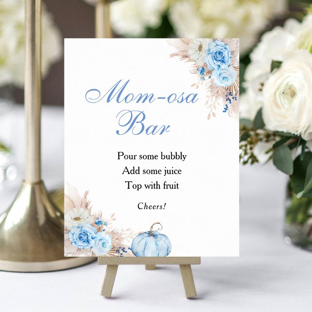 Pumpkin Baby Shower Mimosa Bar Poster (Creator Uploaded)