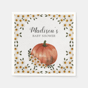 Pumpkin Baby Shower  Napkin
