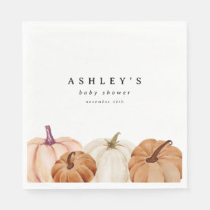 Pumpkin Baby Shower Napkin