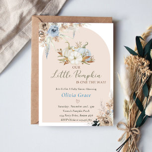 Pumpkin Baby Shower Our Little Pumpkin Invitation