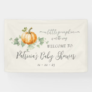 Pumpkin Baby Shower Party Decor Signs Banner