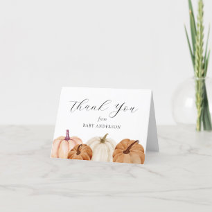 Pumpkin Baby Thank You