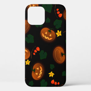 Pumpkin background halloween dark iPhone 12 case