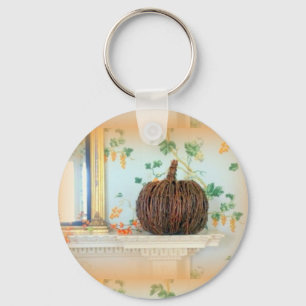 pumpkin basket keychain